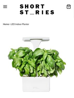 Short Stories LED Indoor Herb Planter – NEW IN BOX